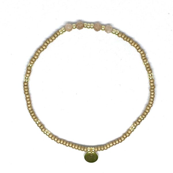 miyuki beads kralen gold silver bits and pieces orange moonstone gemstones camel orange