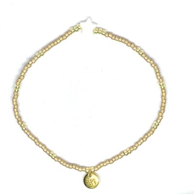 miyuki beads kralen gold silver bits and pieces off white camel shell