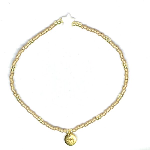 miyuki beads kralen gold silver bits and pieces off white camel shell