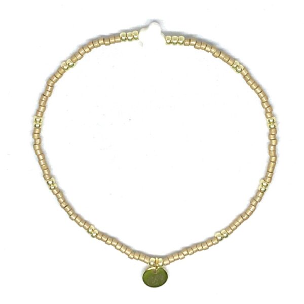 miyuki beads kralen gold silver bits and pieces off white camel shell