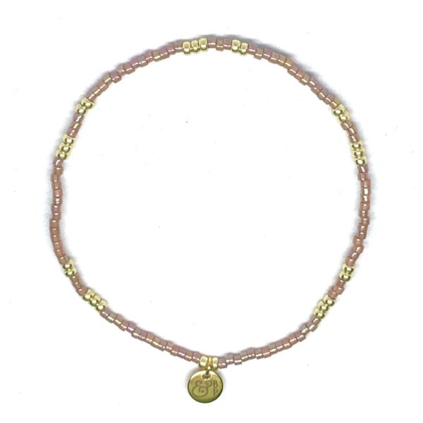 miyuki beads kralen gold silver bits and pieces pink lila