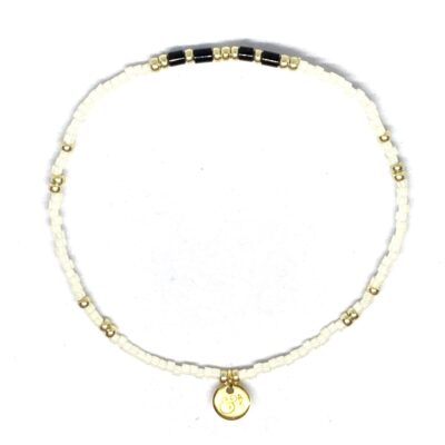 miyuki beads kralen gold silver bits and pieces off white black glas beads