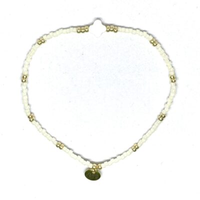 miyuki beads kralen gold silver bits and pieces off white shell