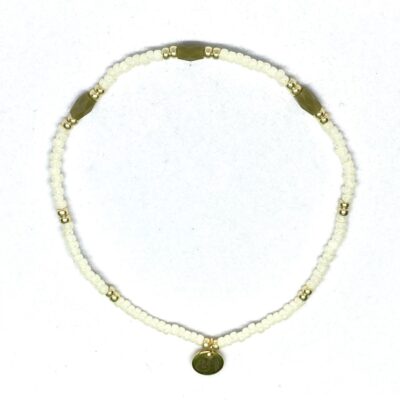 miyuki beads kralen gold silver bits and pieces off white army green glass beads