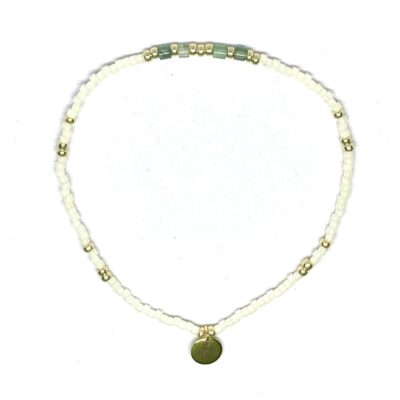 miyuki beads kralen gold silver bits and pieces ogreen off white green aventurine gemstone