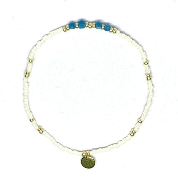 miyuki beads kralen gold silver bits and pieces off white turquoise glass beads
