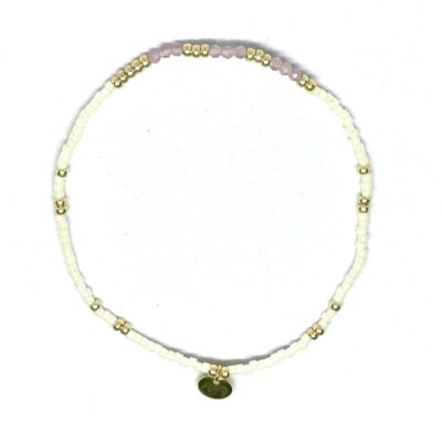 miyuki beads kralen gold silver bits and pieces lila off white glass beads