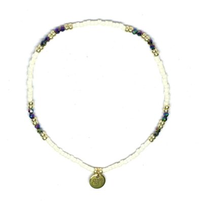 miyuki beads kralen gold silver bits and pieces off white multi color