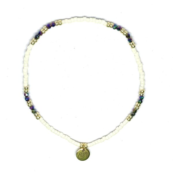 miyuki beads kralen gold silver bits and pieces off white multi color