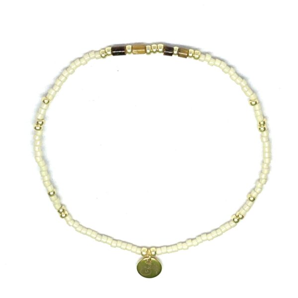miyuki beads kralen gold silver bits and pieces off white grey brown yellow tiger eye gemstone