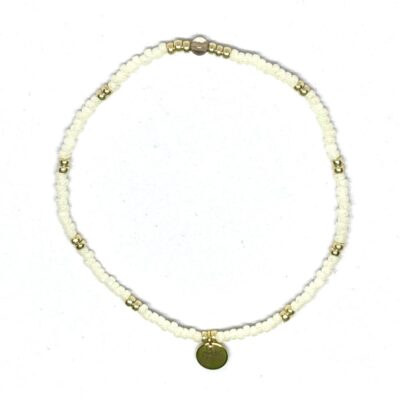 miyuki beads kralen gold silver bits and pieces off white grey brown smoky quartz gemstone