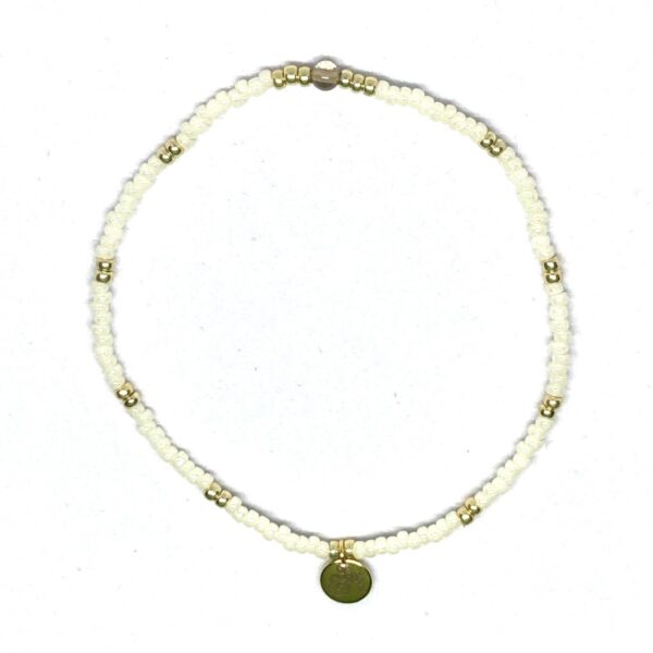 miyuki beads kralen gold silver bits and pieces off white grey brown smoky quartz gemstone