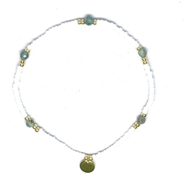 miyuki beads kralen gold silver bits and pieces white turquoise apatite gemstone