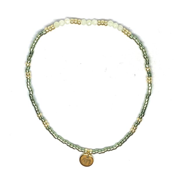 miyuki beads kralen gold silver bits and pieces white green glass beads