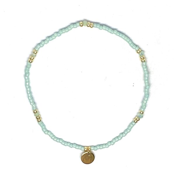 miyuki beads kralen gold silver bits and pieces white green glass beads green aventurine gemstone