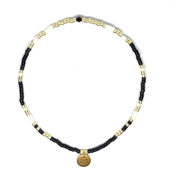 miyuki beads kralen gold silver bits and pieces off white black glas beads