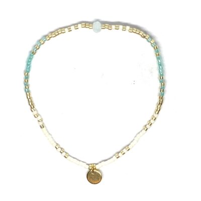 miyuki beads kralen gold silver bits and pieces off white turquoise apatite gemstone gemstones