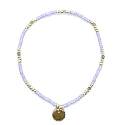 bits and pieces gemstone gift bracelets miyuki beads kralen armband first you then the rest lavender amethyst gemstone lila purple