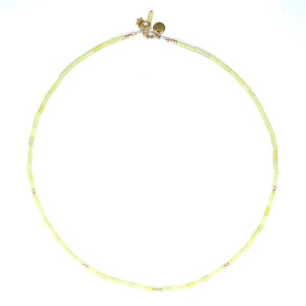 bits and pieces jewelry gold filled gemstones lemon jade beads gold necklaces