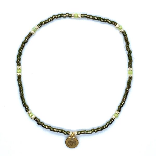 bits and pieces jewelry dark green lime gold bracelets