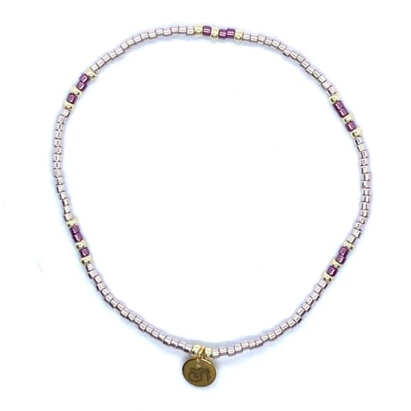 bits and pieces jewelry light pink burgundy gold bracelets