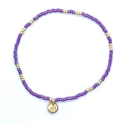 bits and pieces jewelry purple gold bracelets