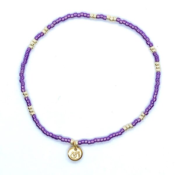 bits and pieces jewelry purple gold bracelets