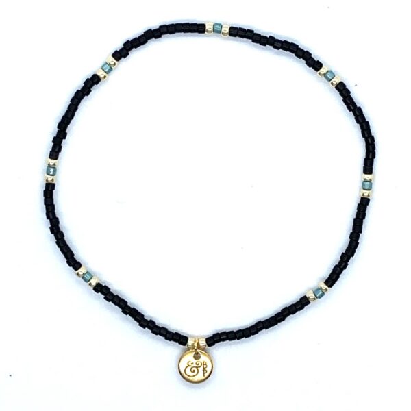 bits and pieces jewelry miyuki beads black turquoise gold bracelets