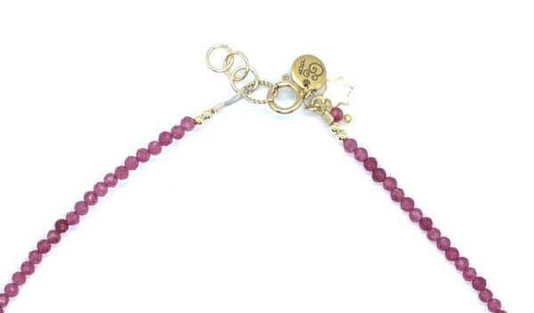 bits and pieces jewelry gold filled chalcedony pink red gemstones beads gold necklaces