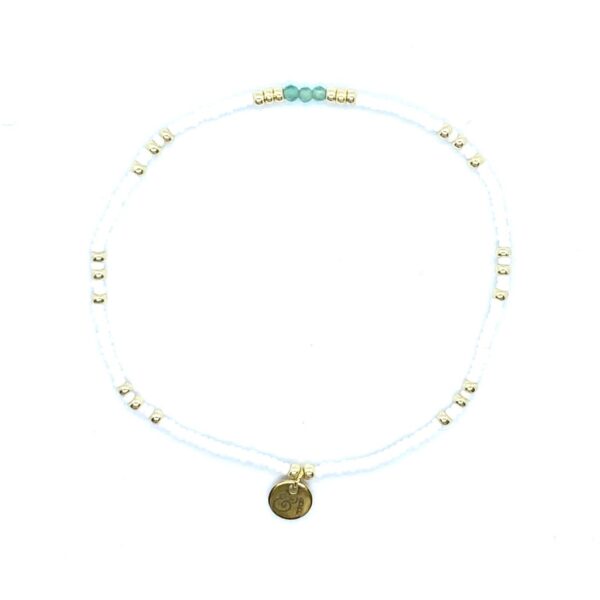 bits and pieces jewelry turquoise green glass beads bracelets