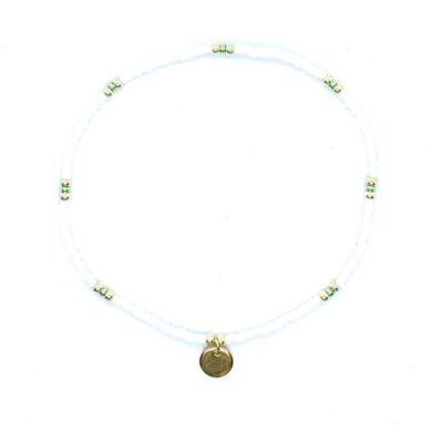 bits and pieces jewelry miyuki beads white green gold bracelets