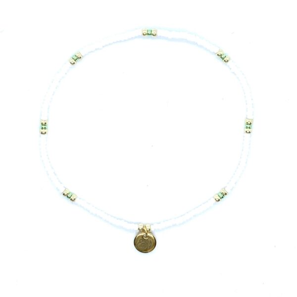 bits and pieces jewelry miyuki beads white green gold bracelets