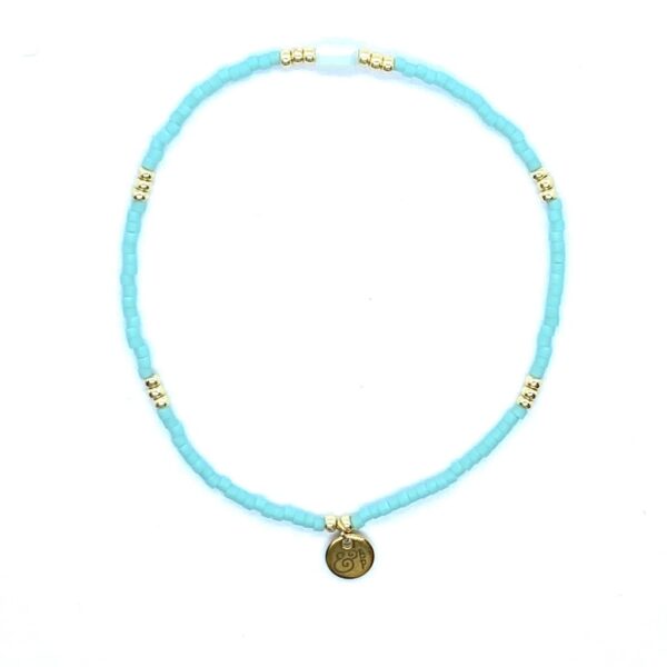 bits and pieces jewelry turquoise light blue glass beads bracelets