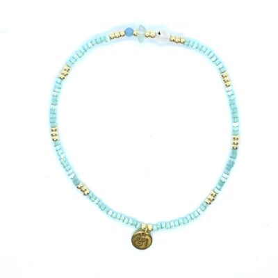 bits and pieces jewelry turquoise light blue white blue chalcedony fluorite moonstone beads gemstones bracelets