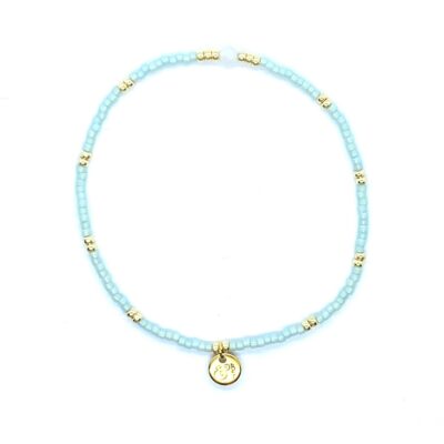 bits and pieces jewelry light blue green glass beads bracelets