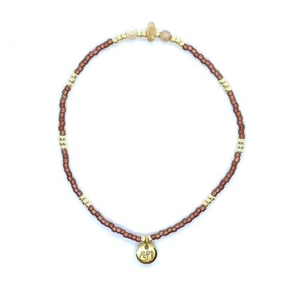 bits and pieces jewelry rusty brown orange sunstone gemstone beads gemstones bracelets