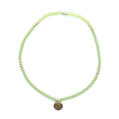 bits and pieces jewelry miyuki beads lime green gold bracelets