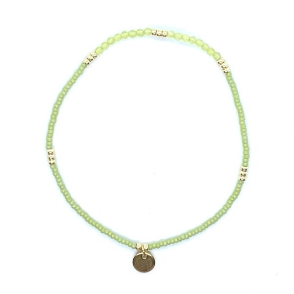 bits and pieces jewelry miyuki beads lime green gold bracelets