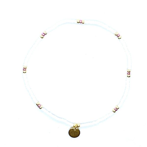 bits and pieces jewelry white pink bracelets