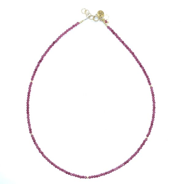 bits and pieces jewelry gold filled chalcedony pink red gemstones beads gold necklaces