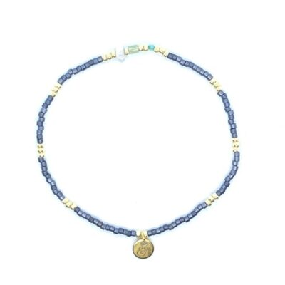 bits and pieces jewelry dark blue grey green fluorite jade gemstone beads bracelets