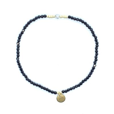 bits and pieces jewelry black facet glass beads bracelets