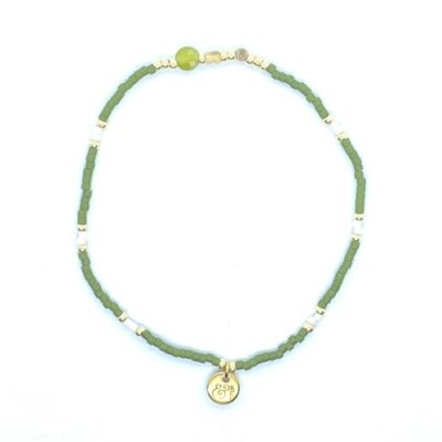 bits and pieces jewelry green grey off-white gold india agate diopside gemstone beads bracelets