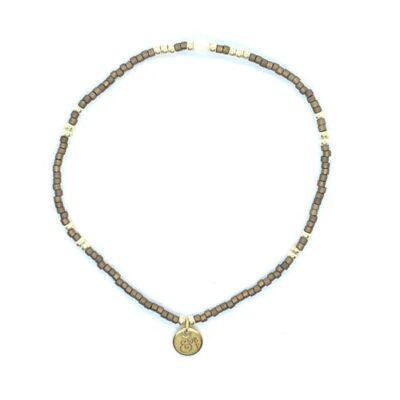 bits and pieces jewelry dark brown off-white gold amazon gemstone beads bracelets