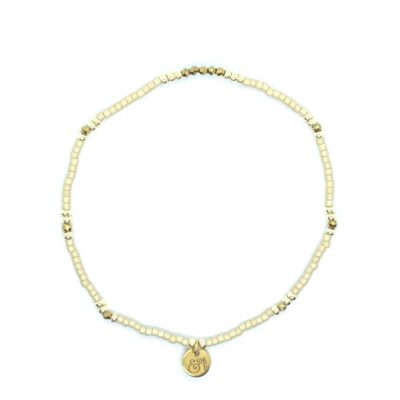 bits and pieces jewelry gold beige beads bracelets