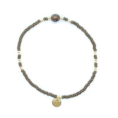 bits and pieces jewelry dark brown copper gold beads bracelets