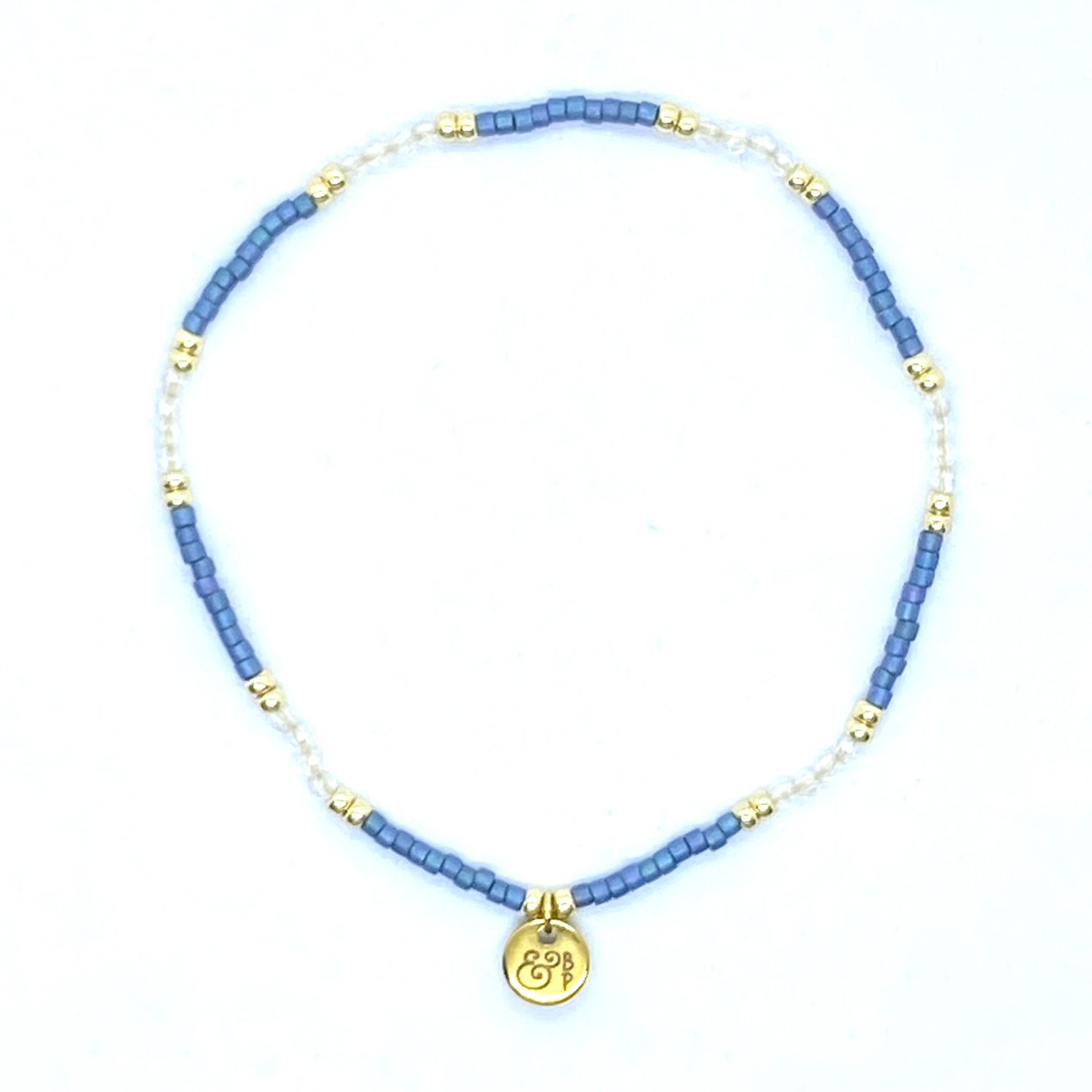 bits and pieces jewelry miyuki gold blue glass beads bracelets