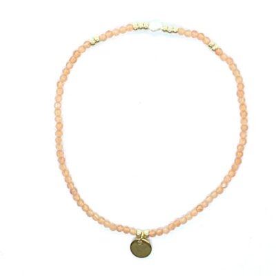 bits and pieces jewelry miyuki gemstone beads bracelets gold peach orange moonstone glass beads