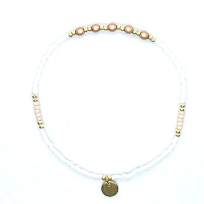 bits and pieces jewelry miyuki gemstone beads bracelets gold off white orange pearls glass beads
