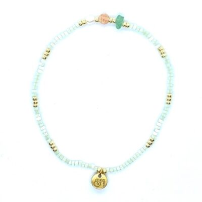 bits and pieces jewelry miyuki gemstone beads bracelets gold mint green gemstones sweet water pearl sunstone gemstones green aventurine